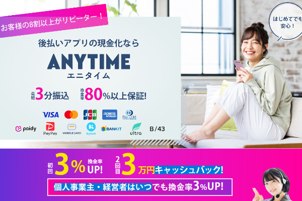 現金化業者「エニタイム」